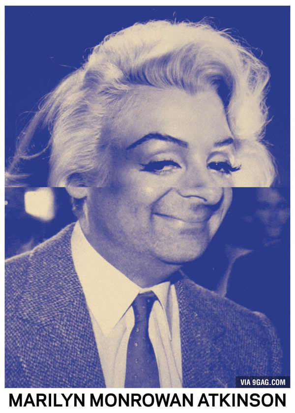 13 Celebrity Mash-ups - Marilyn Monrowan Atkinson